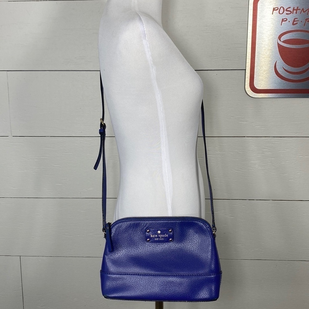 Kate spade Wellesley Hanna crossbody, cobalt blue leather